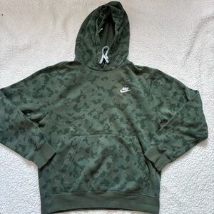 Nike Men's Olive Camo Hoodie